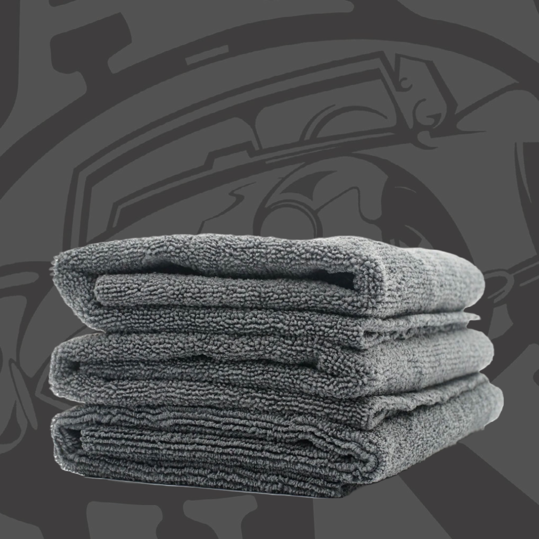 Jax Wax Edgeless Microfiber Utility Towel 16x16 GREY